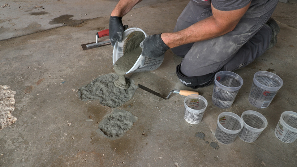 applying concrete